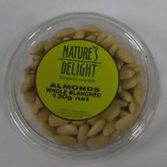 Almond Whole Blanched (130gm)